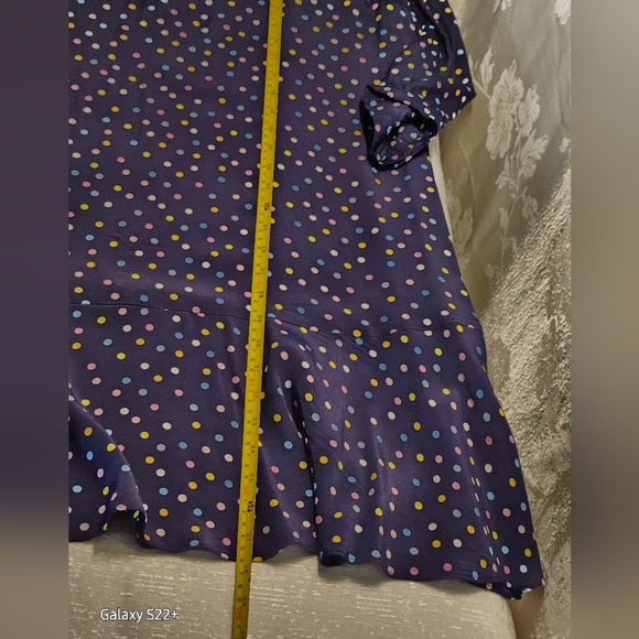 NWT HOBBS SIZE 14. WOMEN'S DREES NAVY POLKA DOT . - Picture 4 of 13